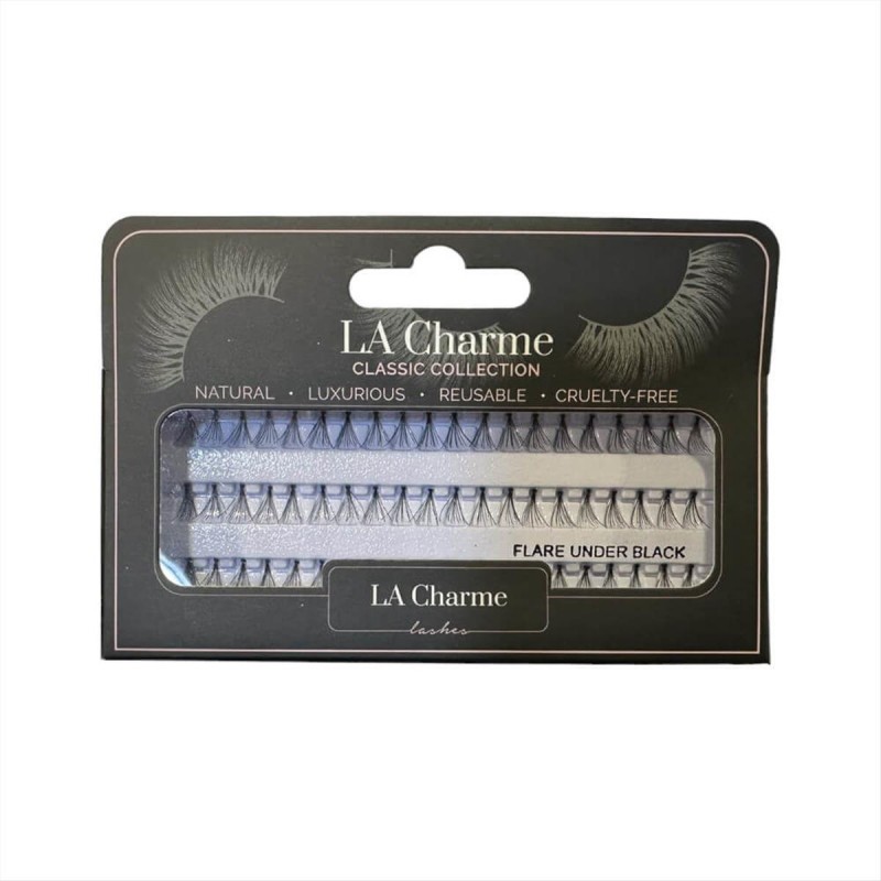 Eye Lashes Flare Under Black La Charme