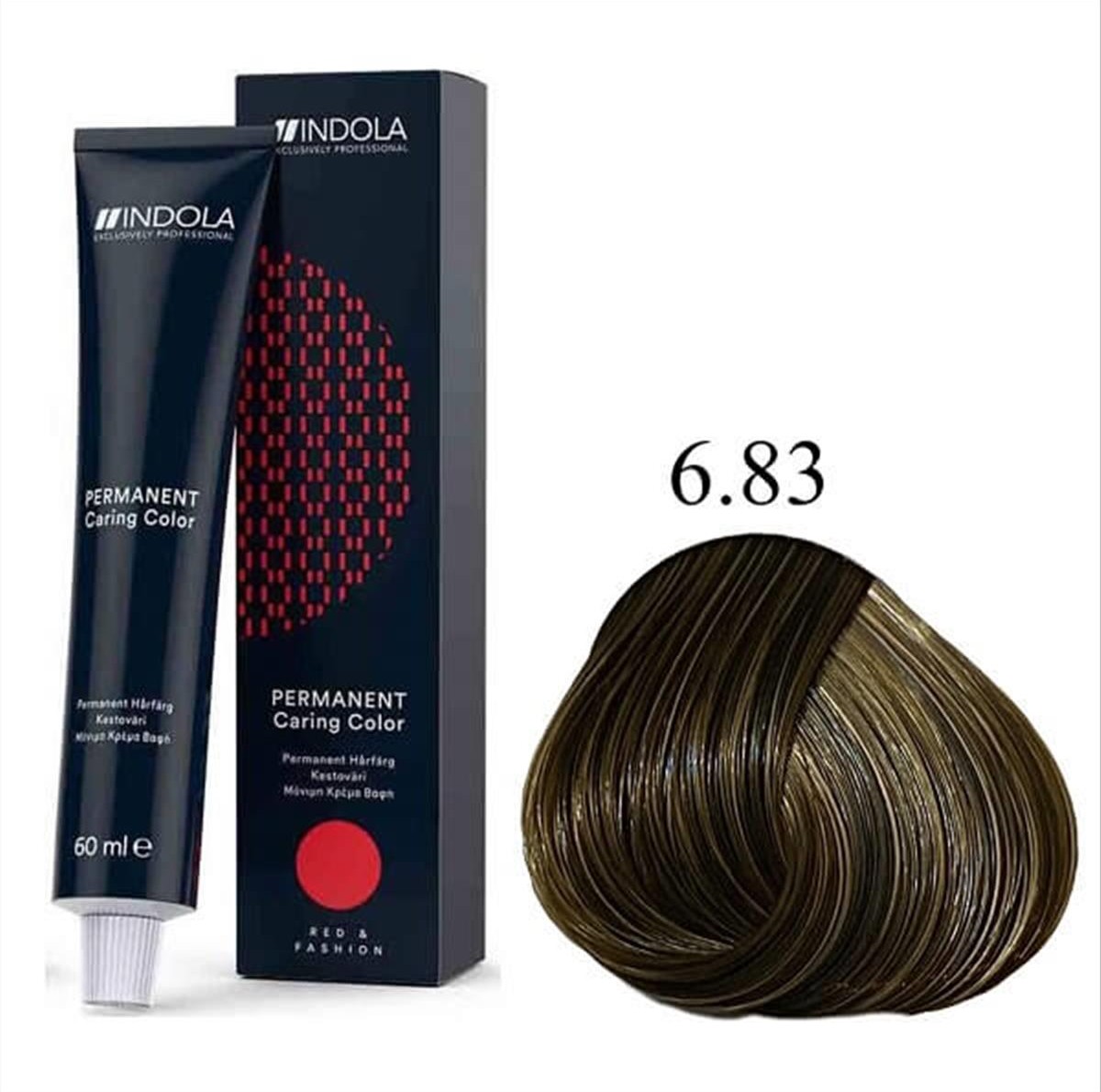 Βαφή Μαλλιών Indola 6.83 Ξανθό Σκούρο Σοκολατί Χρυσό 60ml