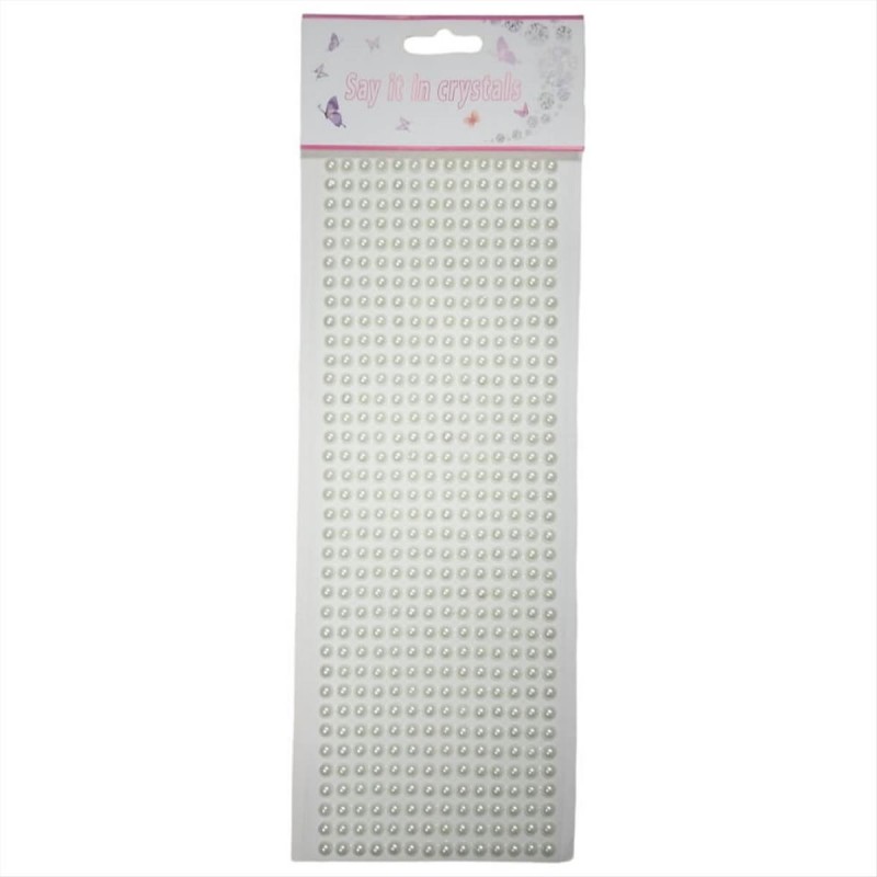 Decorative Pearls Stickers Beige