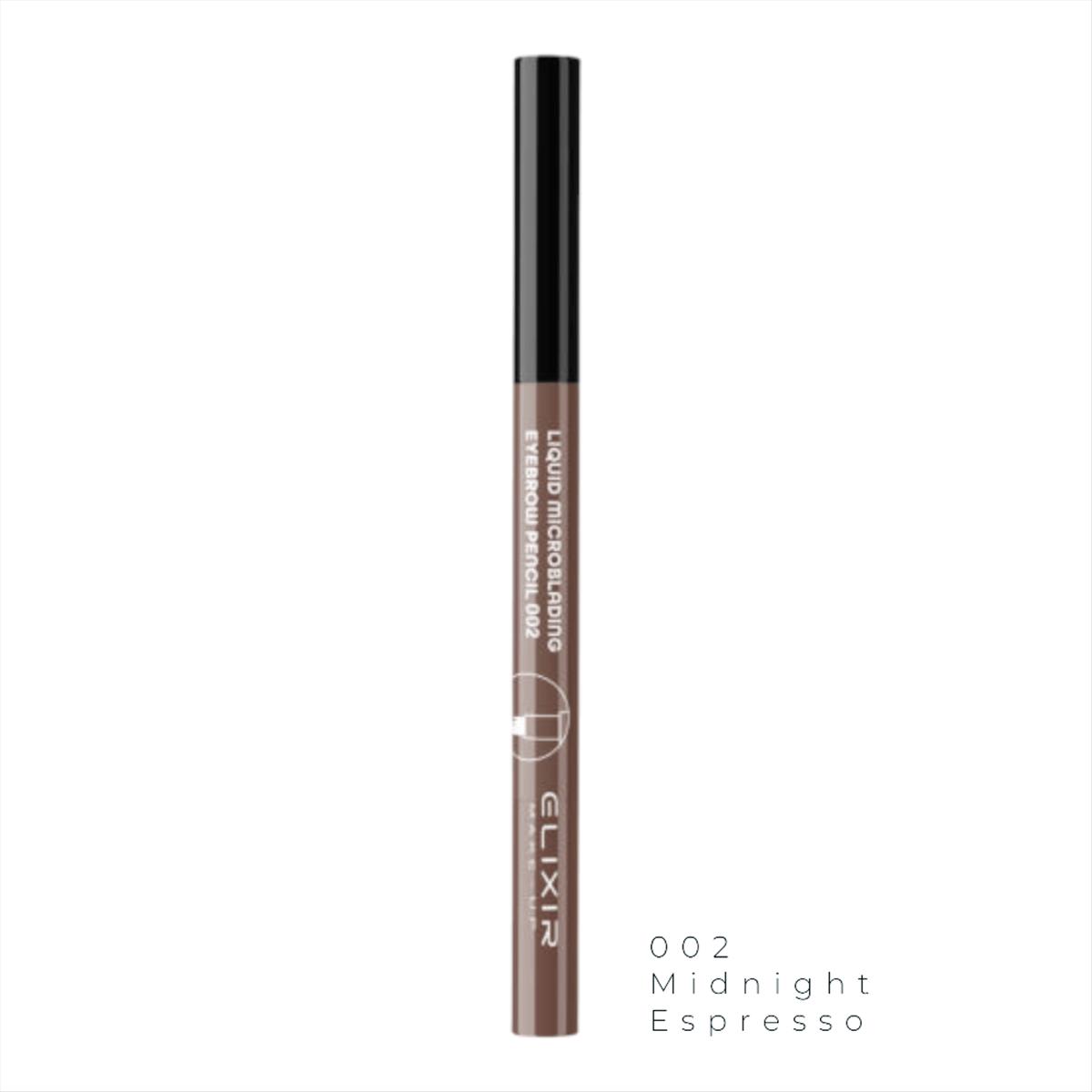 Elixir Μολύβι Φρυδιών Liquid Microblading 002 Midnight Espresso - 2ml