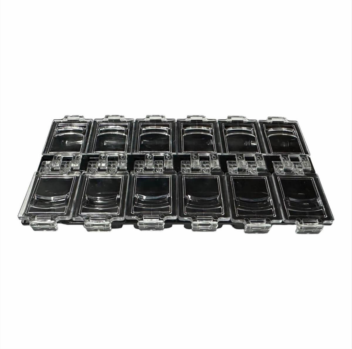 Black Nail Art Case 12 Places