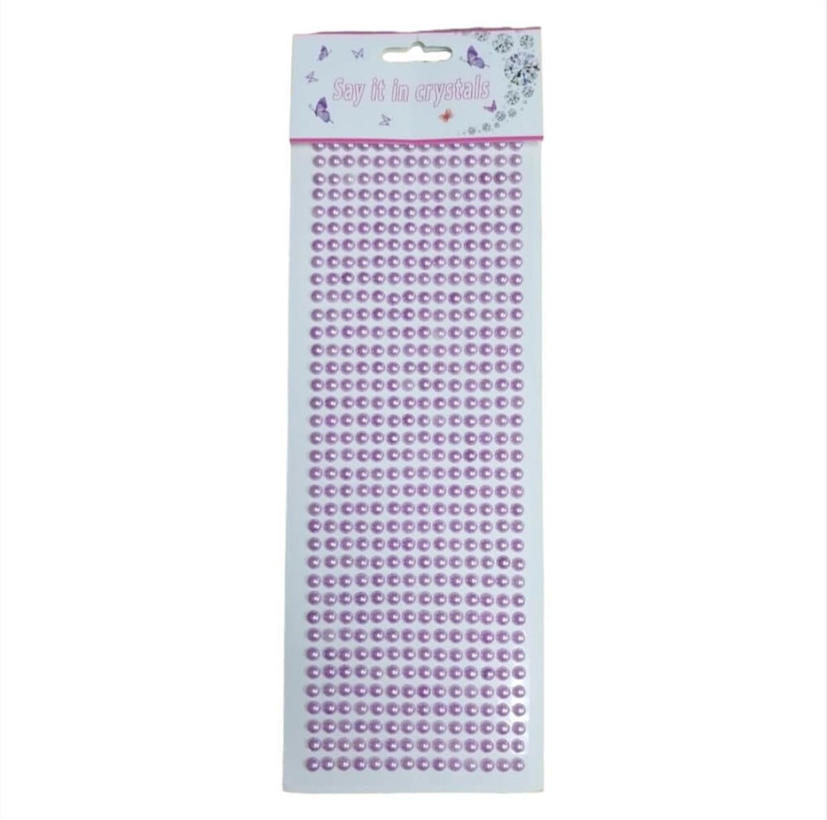 Decorative Pearls Stickers Purple