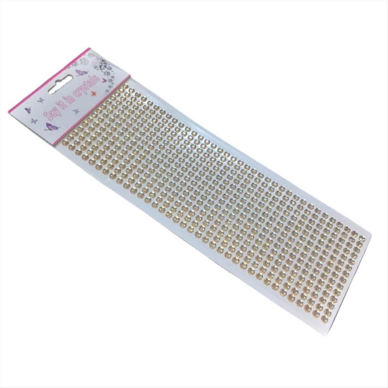 Decorative Pearls Stickers Gold