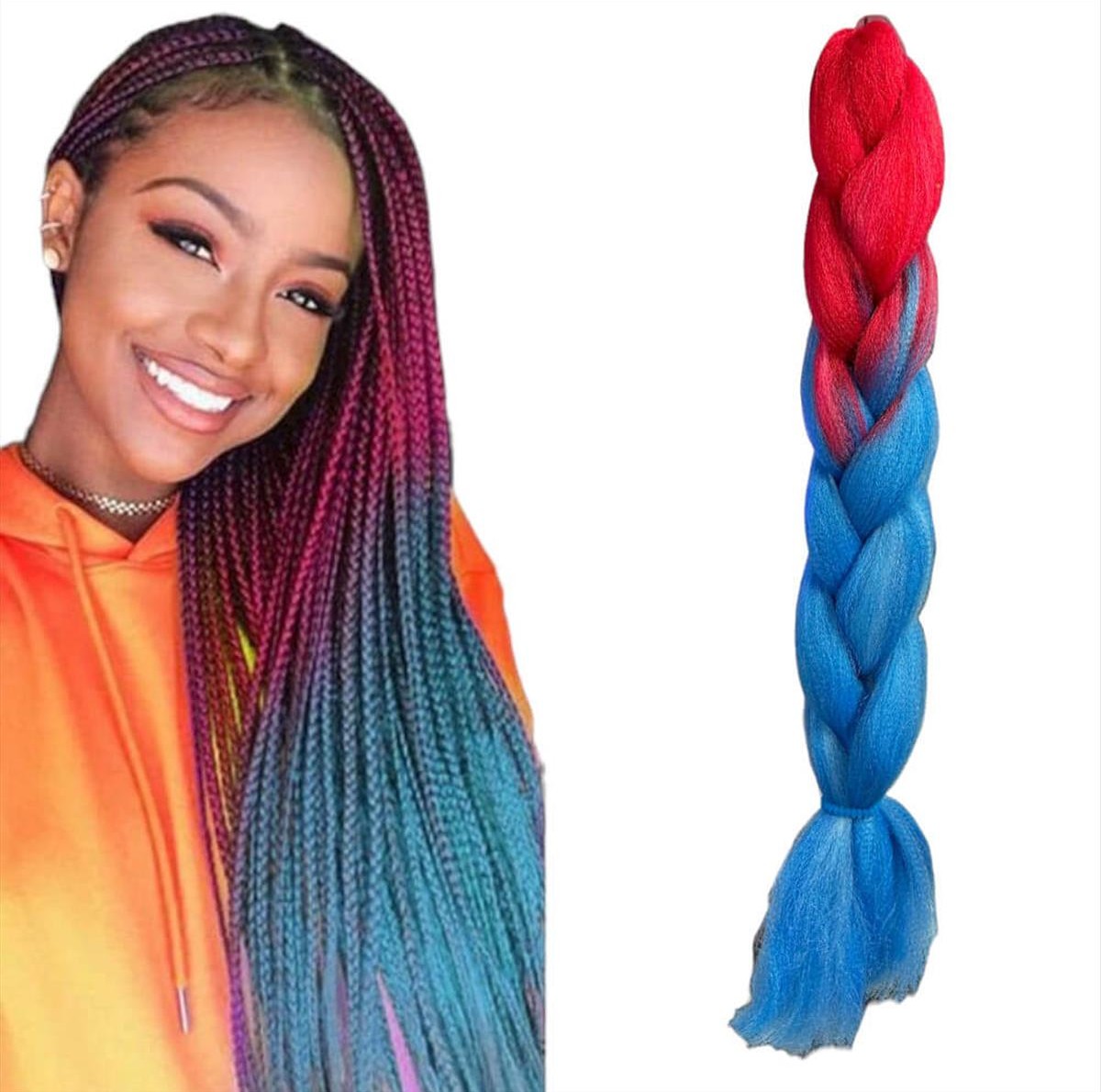 Μαλλιά για Ράστα Jumbo Braid B36 125cm