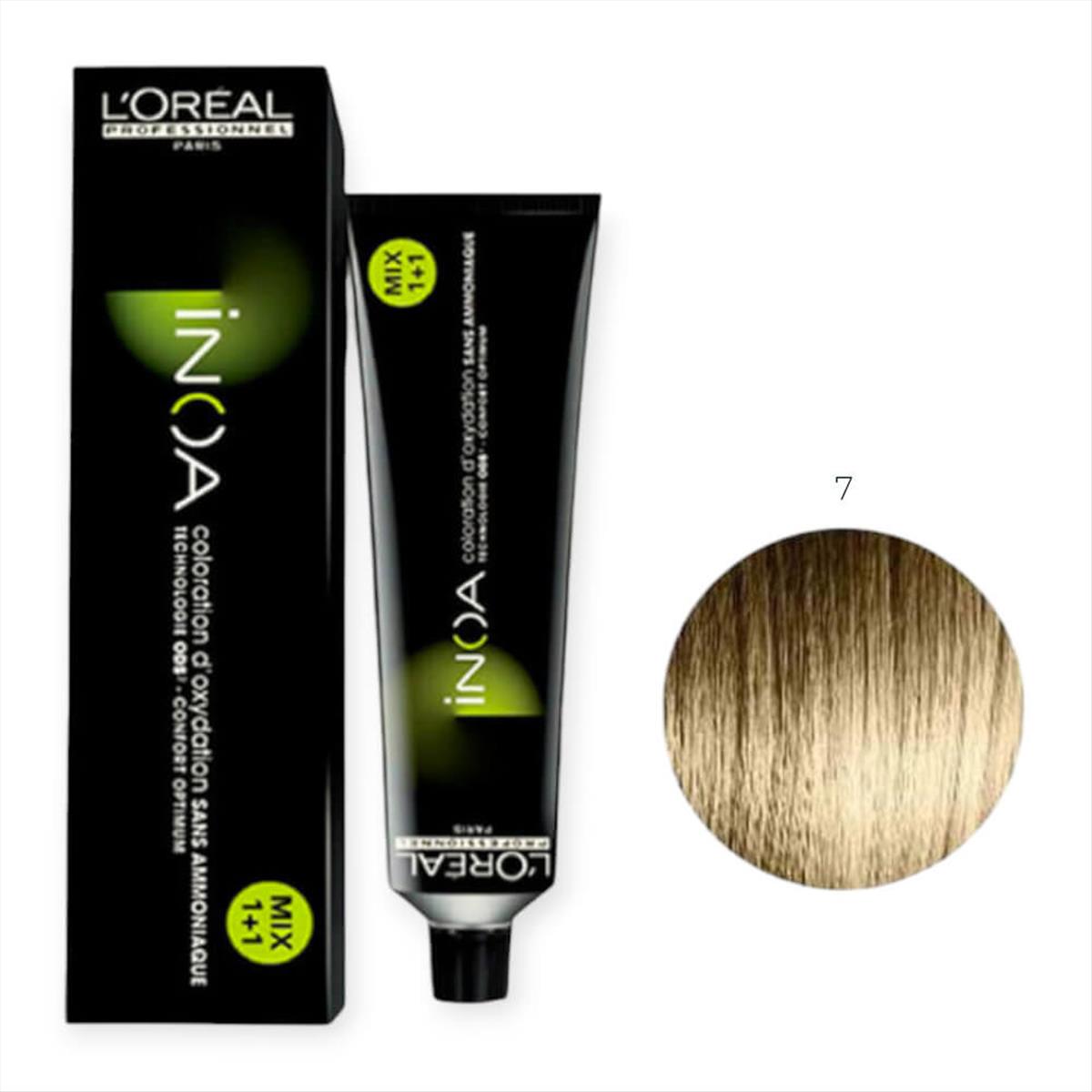 Βαφή Μαλλιών L΄Oreal Inoa No 7 Ξανθό - 60gr