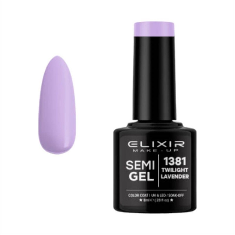 Elixir Semi Gel Uv&Led 1381 Twilight Lavender 8ml