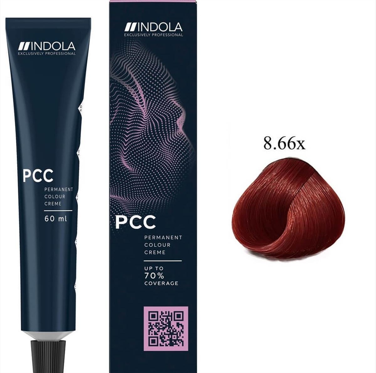 Βαφή Μαλλιών Indola 8.66x Ξανθό Ανοιχτό Πολύ Έντονο Κόκκινο 60ml