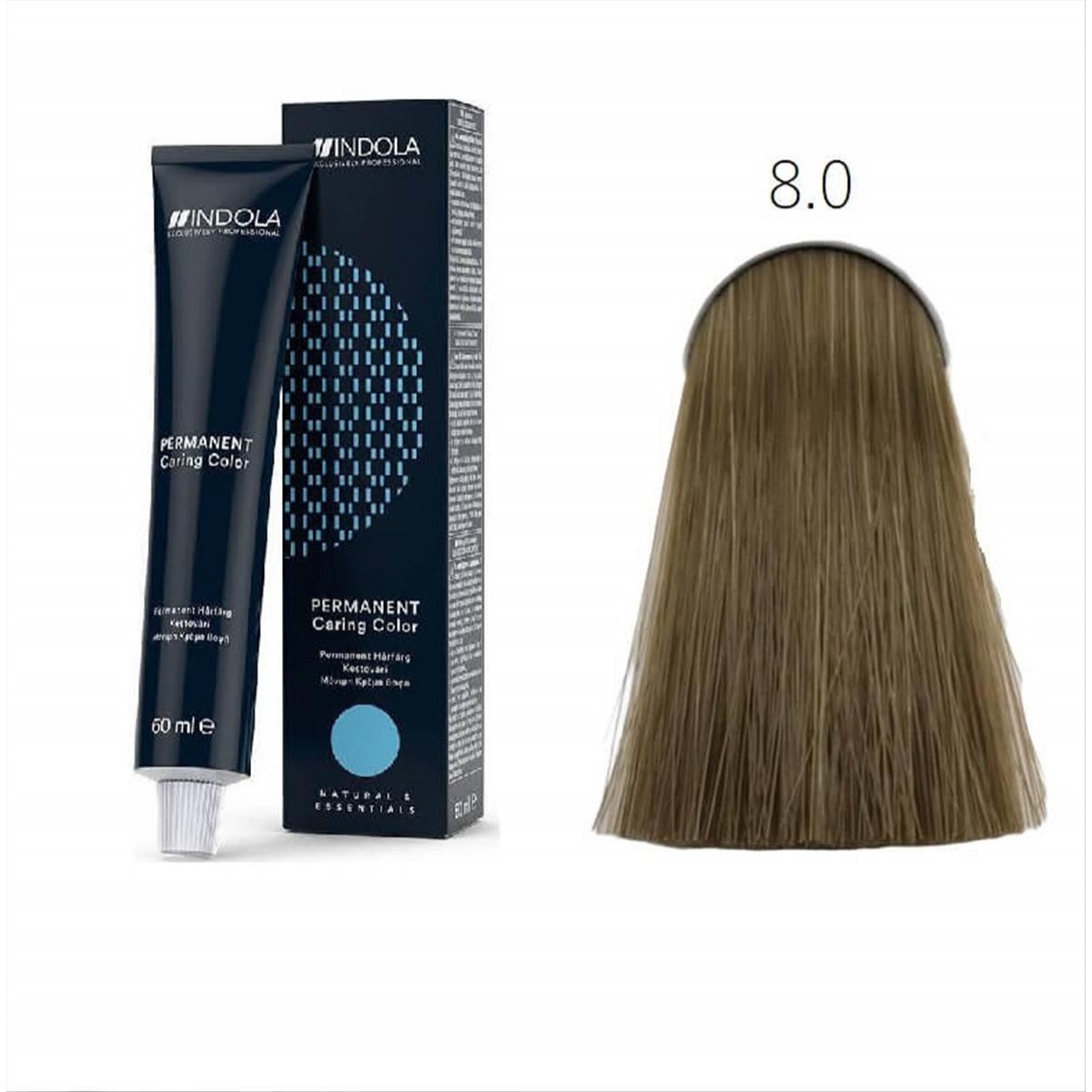 Βαφή Μαλλιών Indola 8.0 Ξανθό Ανοιχτό 60ml