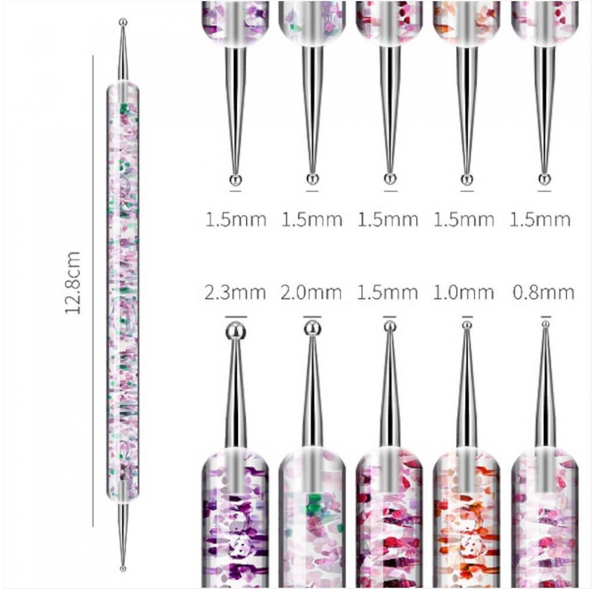 Double Nail Planner Design Tool Set of 5 Pieces