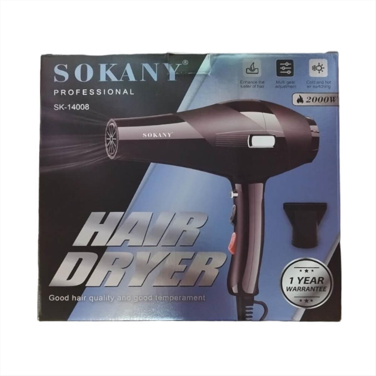 Hair Dryer Sokany SK-14008 - 2000 watt