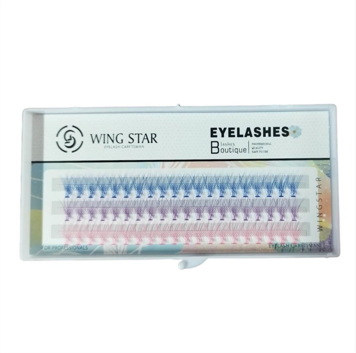 Eyelashes 3 color 10D-C 10mm Wing Star