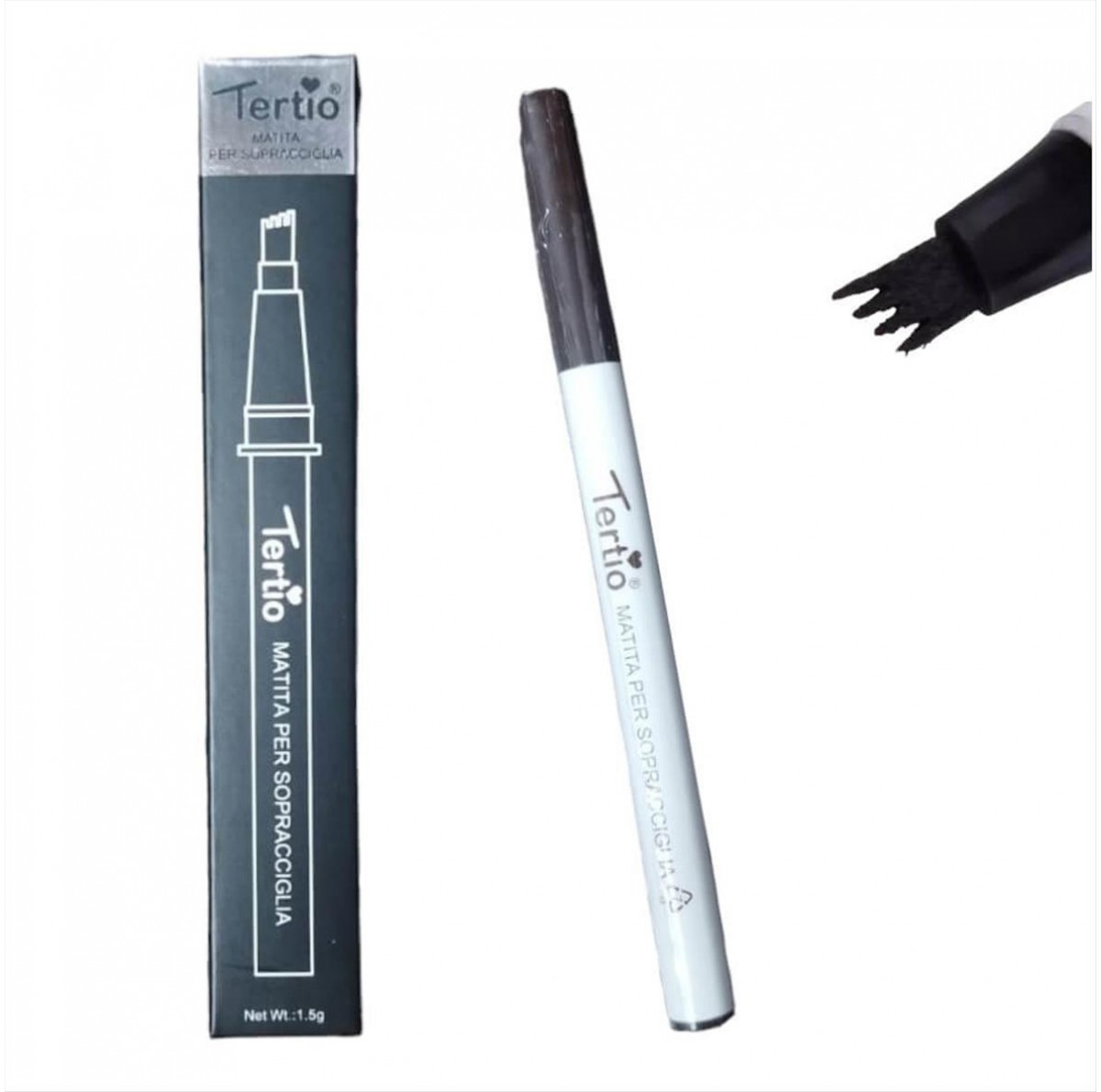 Tertio Tattoo EyeBrown Matita Per Sopracciglia Dark Brown Waterproof 1.5g