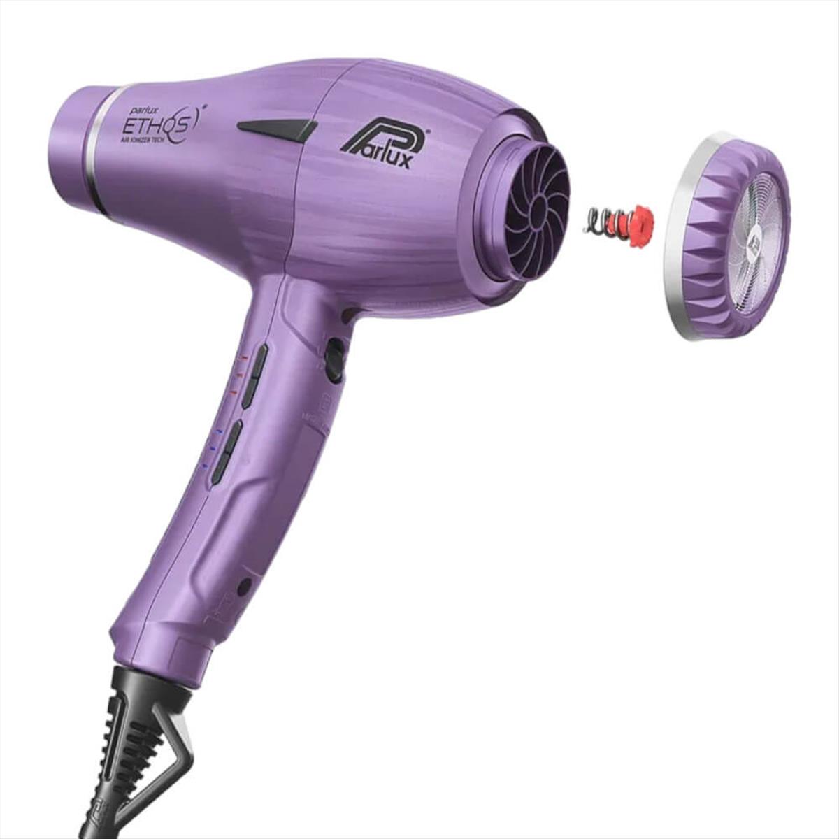 Hair dryer Parlux ethos air ionizer tech purple 2300 watt