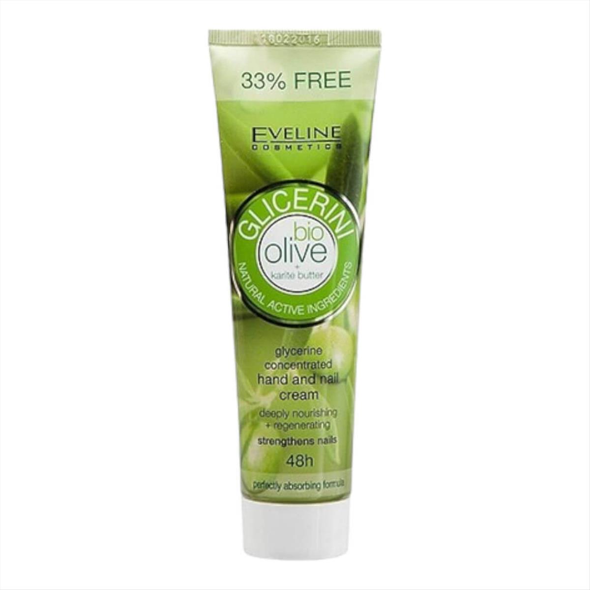 Eveline Bio Olive Glicerini Κρέμα Χεριών Και Νυχιών 100ml