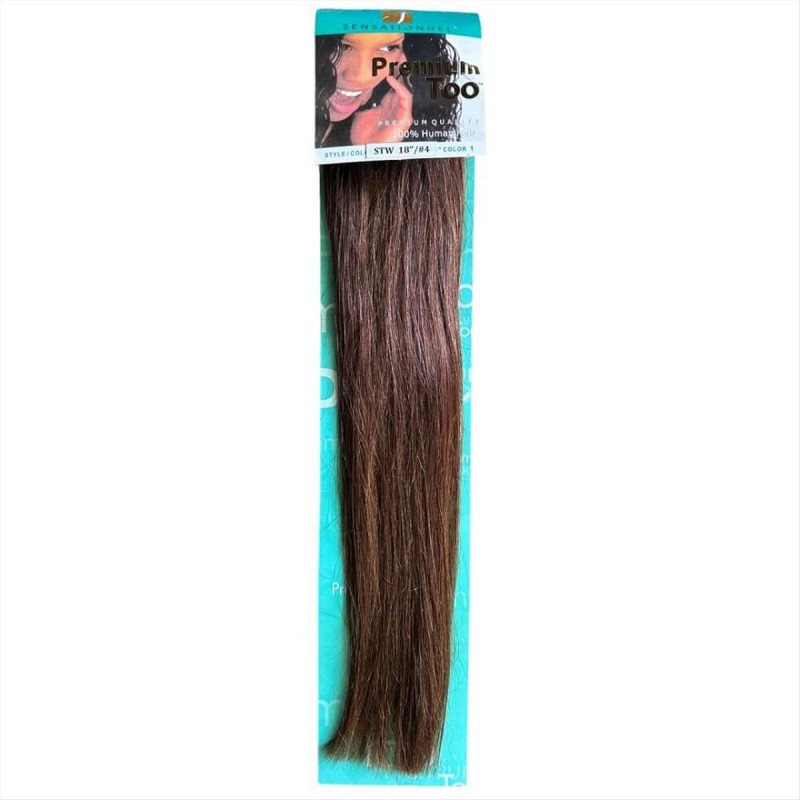 Natural hair extension straight Sensationnel Premium Too 18΄'#4