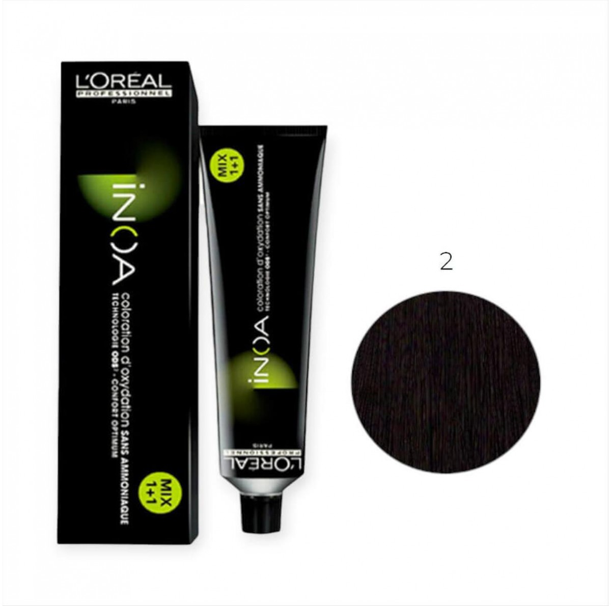 Βαφή Μαλλιών L'Oreal Inoa No 2 Καστανό Πολύ Σκούρο - 60gr