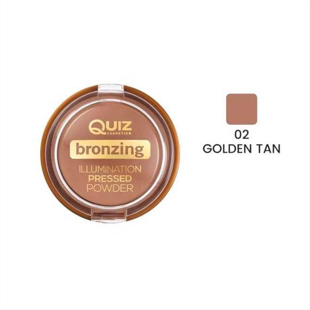 Quiz Bronzing Illumination Powder 02 Golden Tan