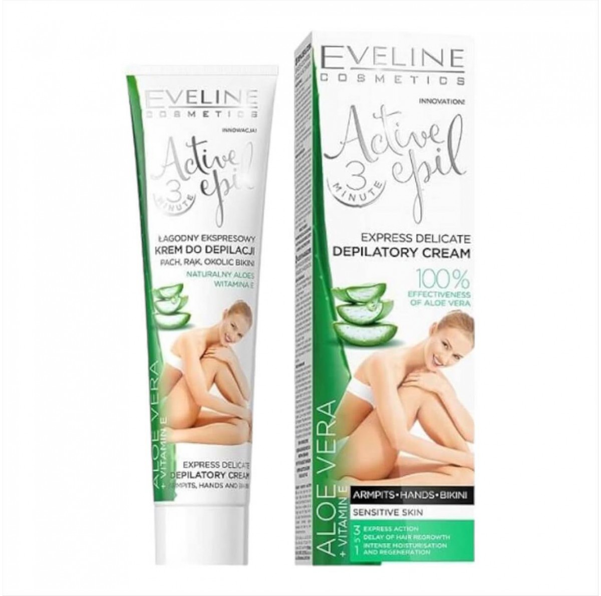 Eveline Active Κρέμα Αποτρίχωσης Aloe Vera 125ml