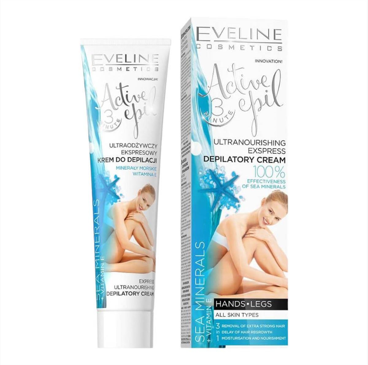 Eveline Active Epil Depilatory Cream Sea Minerals 125ml