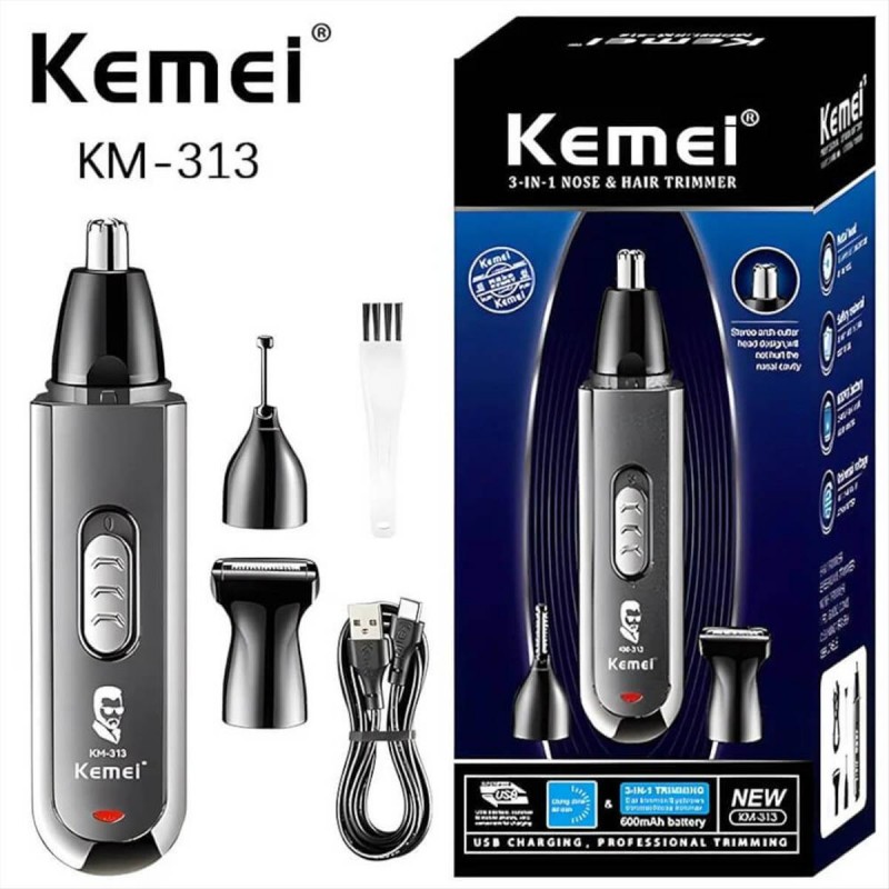 Kemei Trimmer Μύτης-Αυτιών-Μαλλιών KM-313