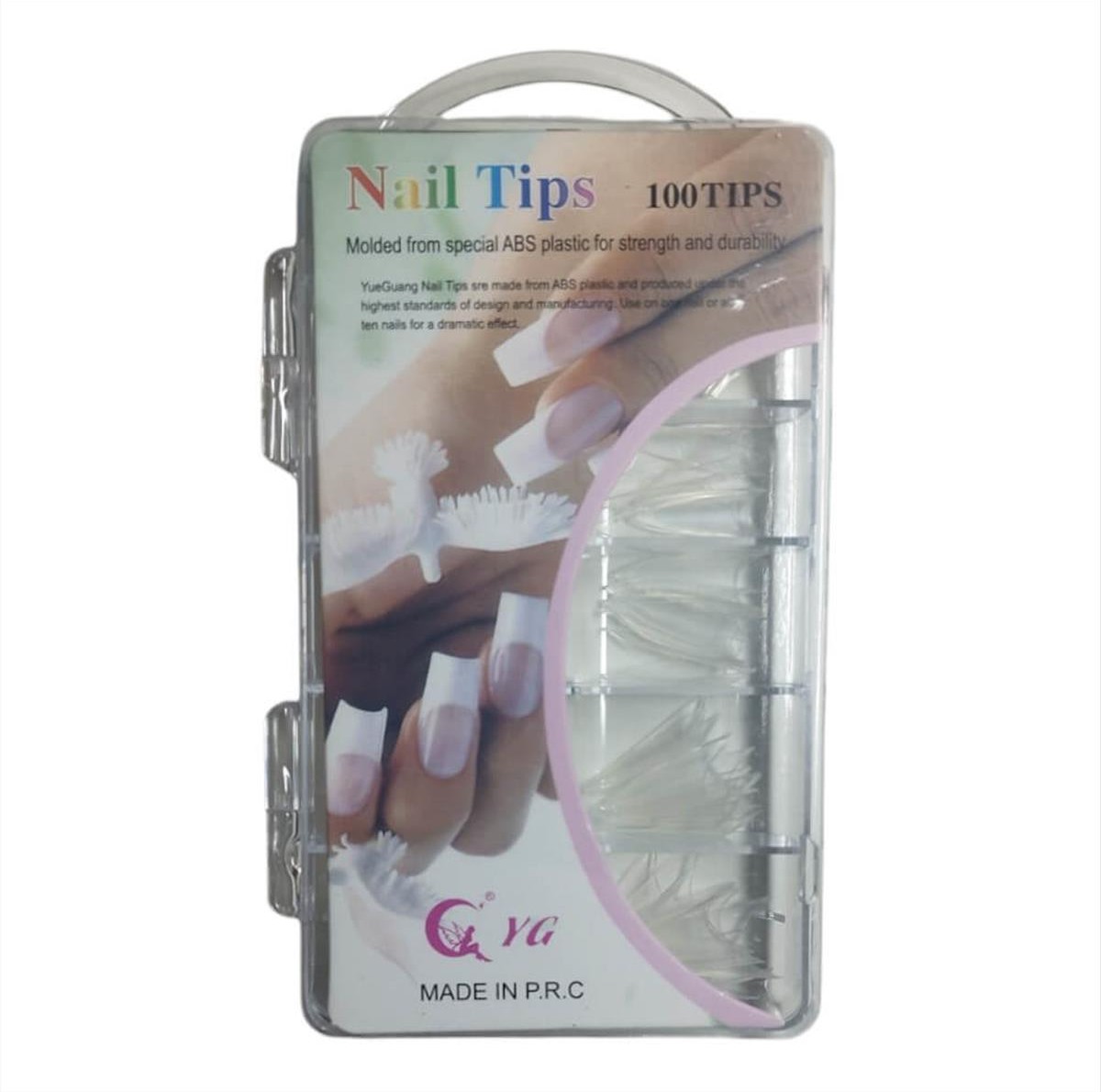 Transparent Stiletto Nails Without Notching 100ps