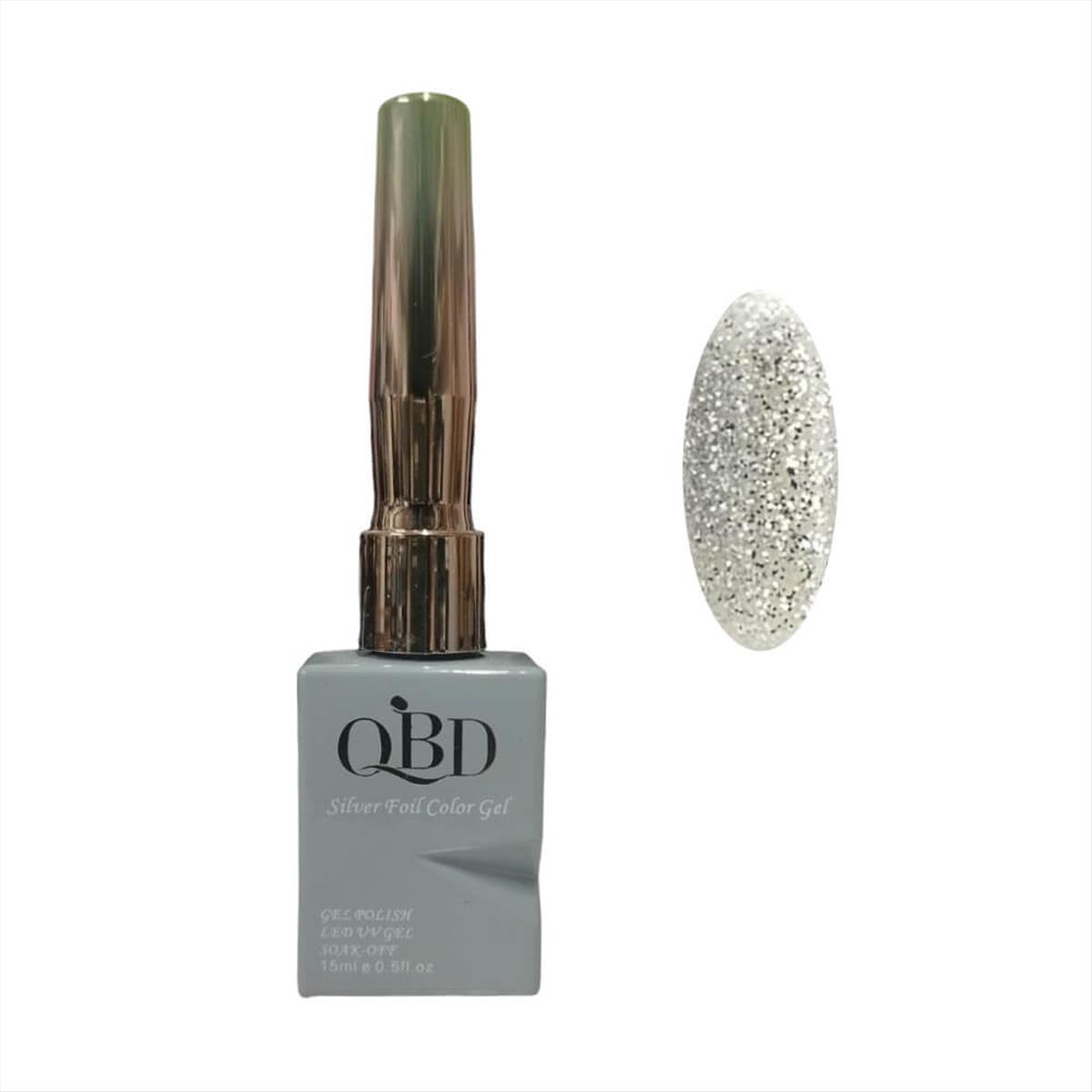 QBD Silver Foil Color Gel Polish Soak Off 03 - 15ml