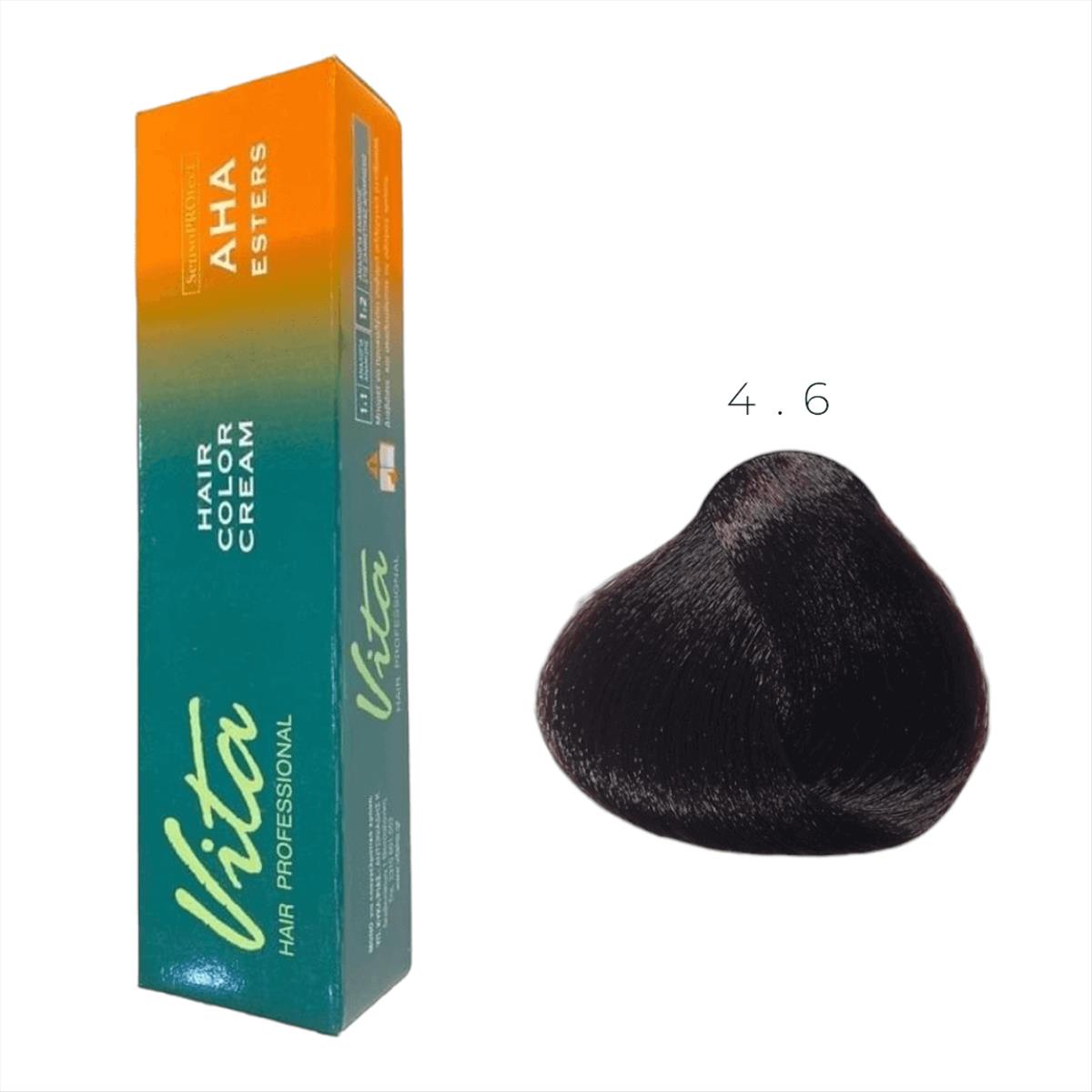 Βαφή Vita Hair Color 60 ml No 4.6