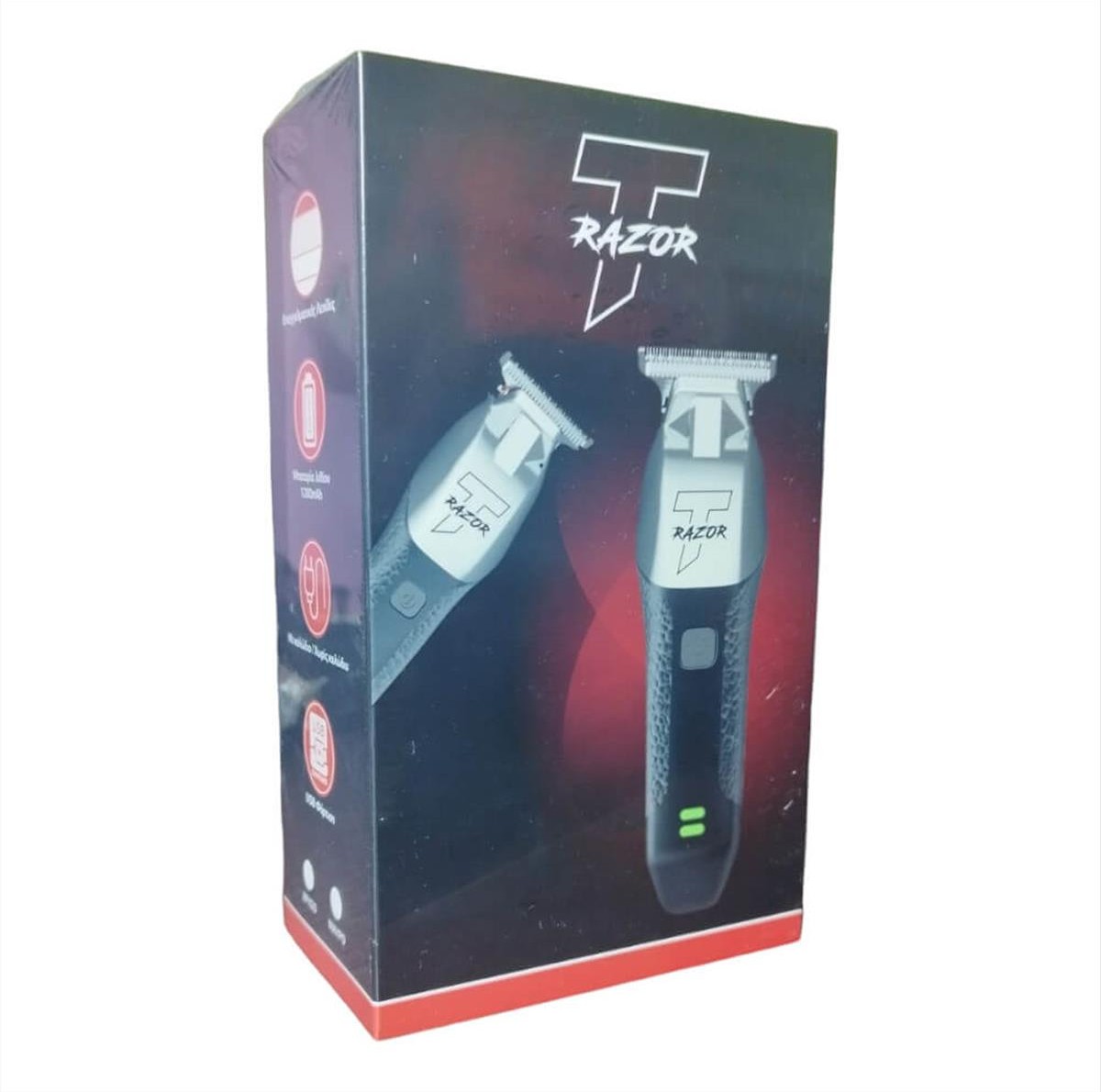 Hair Clipper Trimmer T Razor Black - Silver