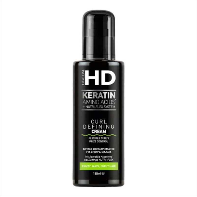 Farcom HD  Keratin Amino Acids Κρέμα Φορμαρίσματος Για Σγουρά Μαλλιά - 150ml