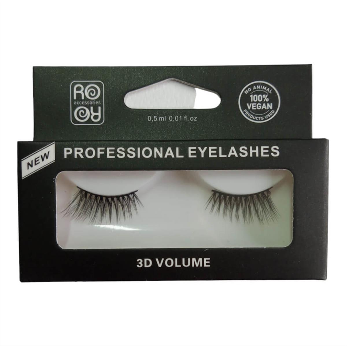 3D RORO eyelashes with glue EY185