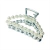 Silver Pearl Hair Clip