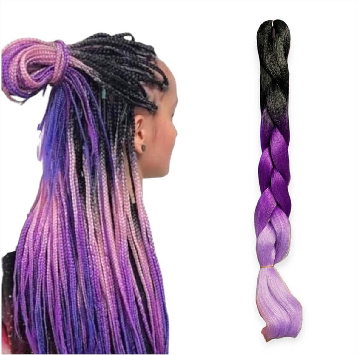 Μαλλιά για Ράστα Jumbo Braid V. #C21 125cm