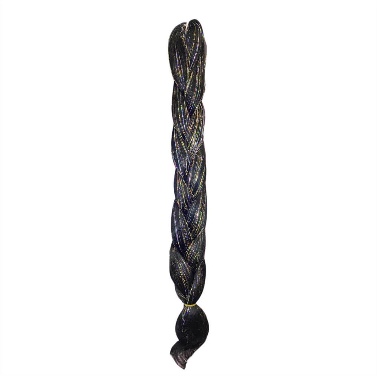 Braiding Black Hair With Tinsels 125cm