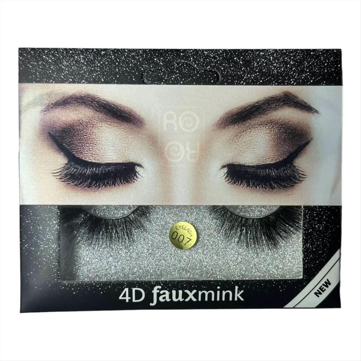 RoRo Eyelashes Full 4D Faux mink 007