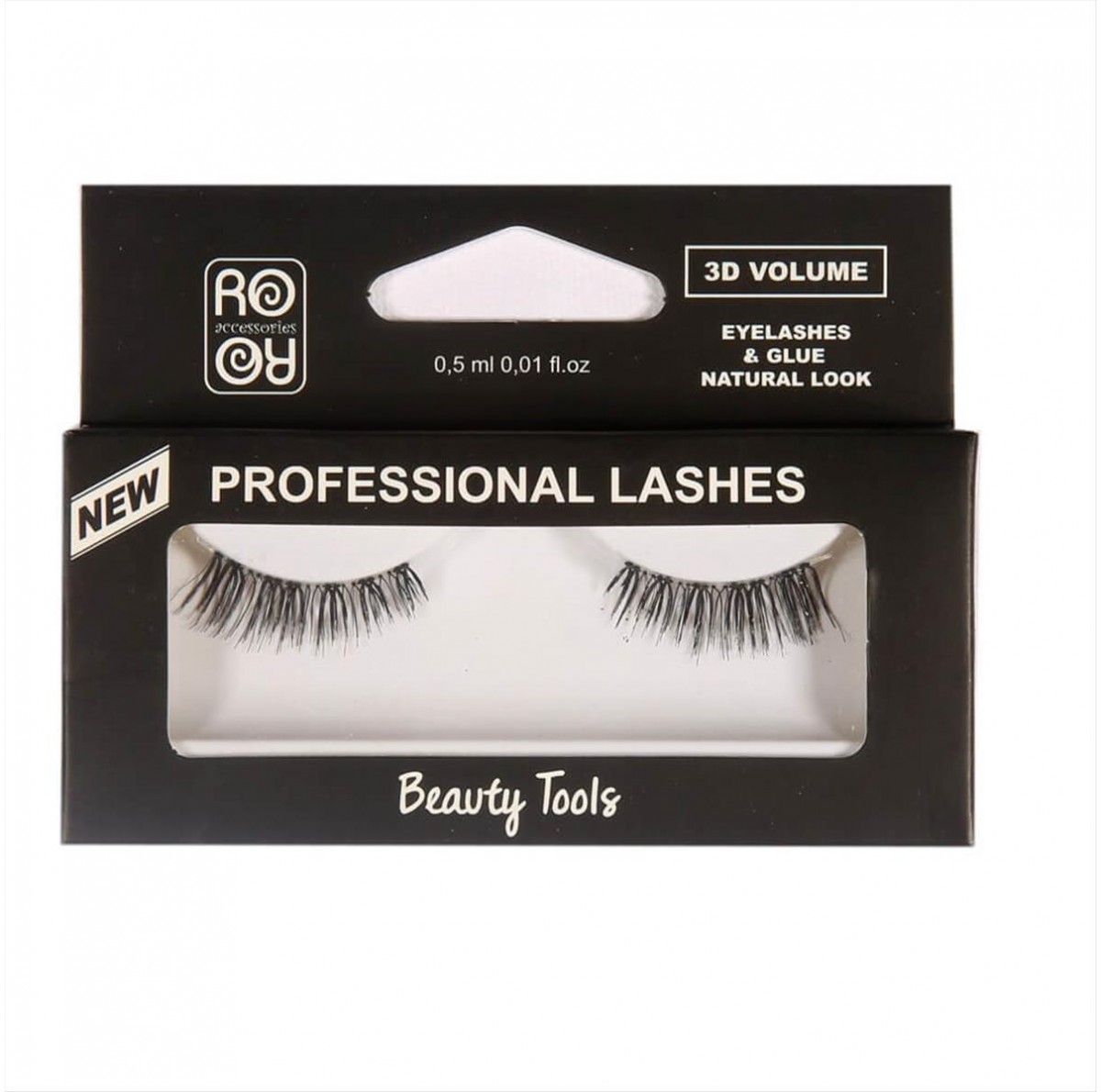 RoRo 3D eyelashes with glue EY184