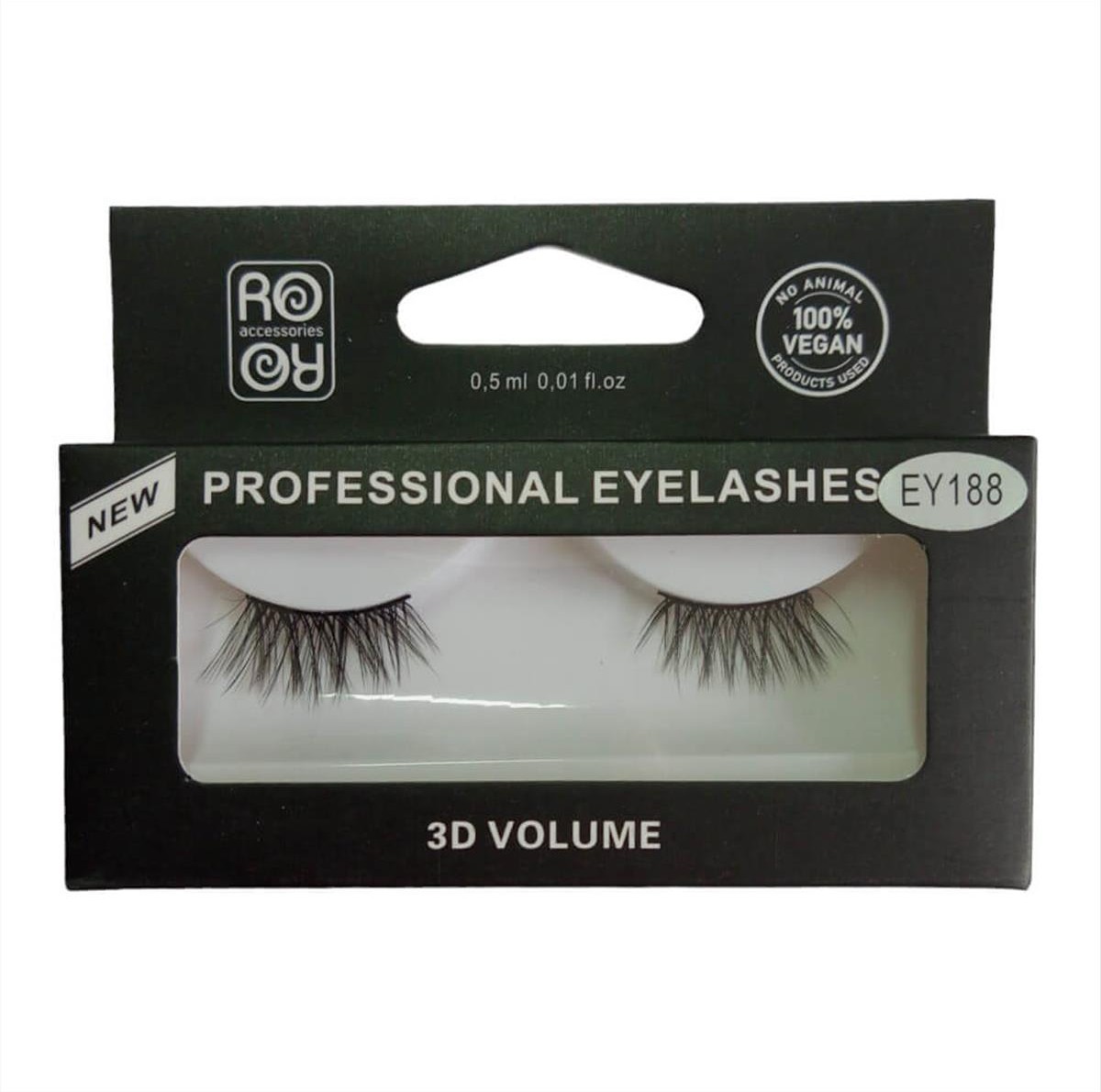 RoRo 3D eyelashes with glue EY188