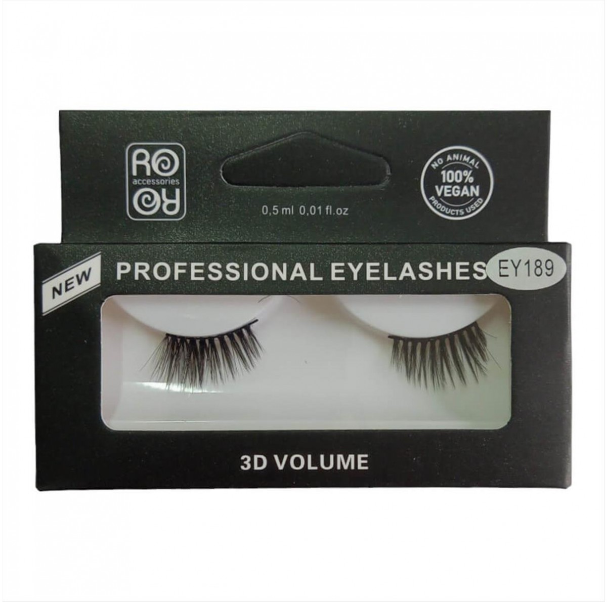 RoRo 3D eyelashes with glue EY189