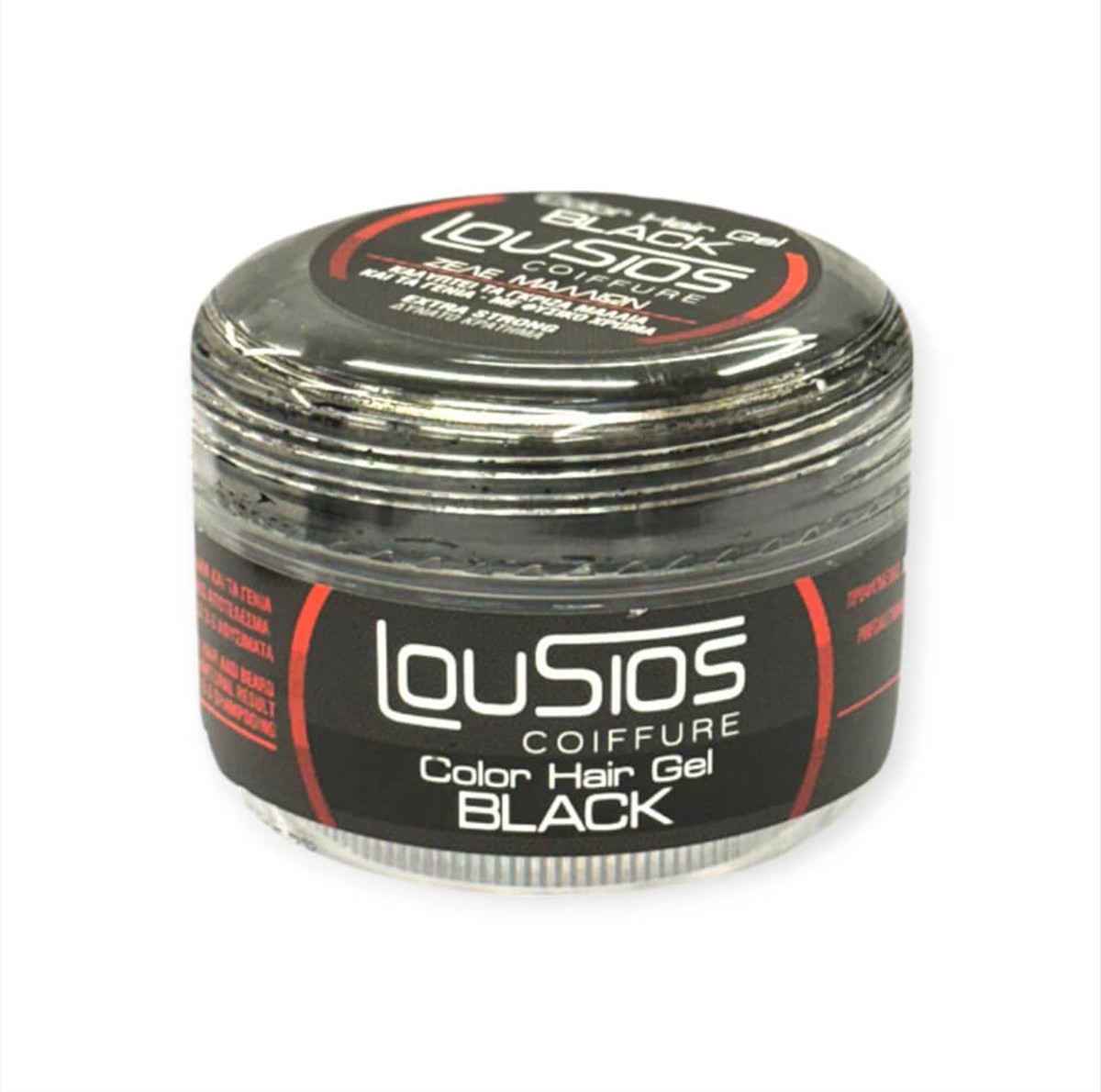 Lousios Gel Μαλλιών Color Black 120 ml