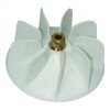 Winged hair dryer motor with nut