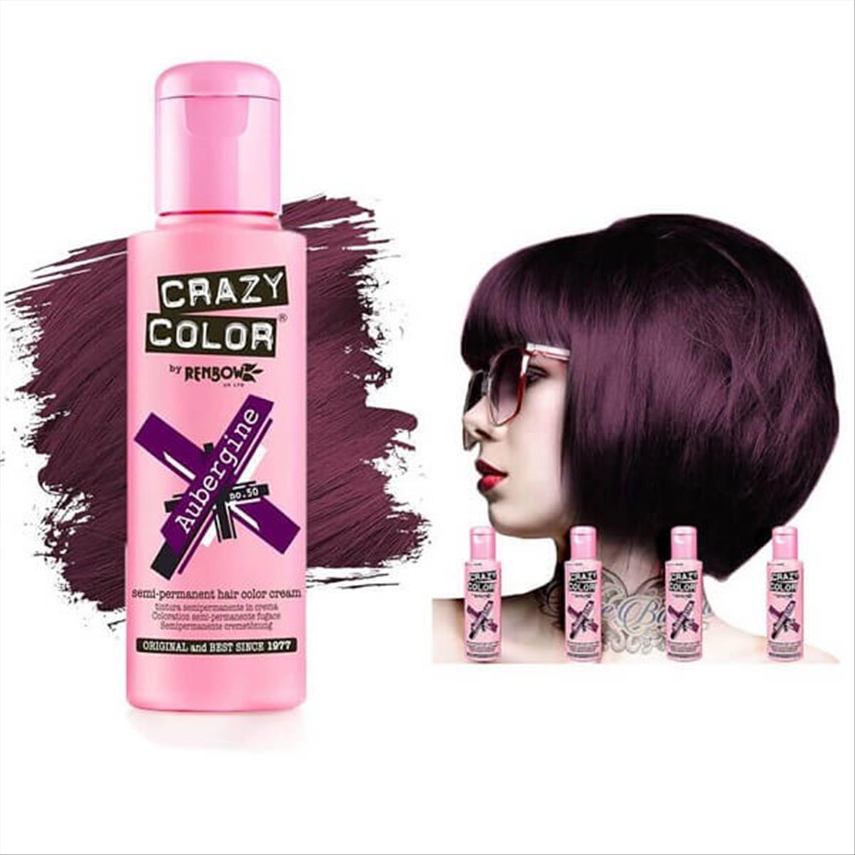 Semi-permanent Crazy Color 50 Aubergine 100ml