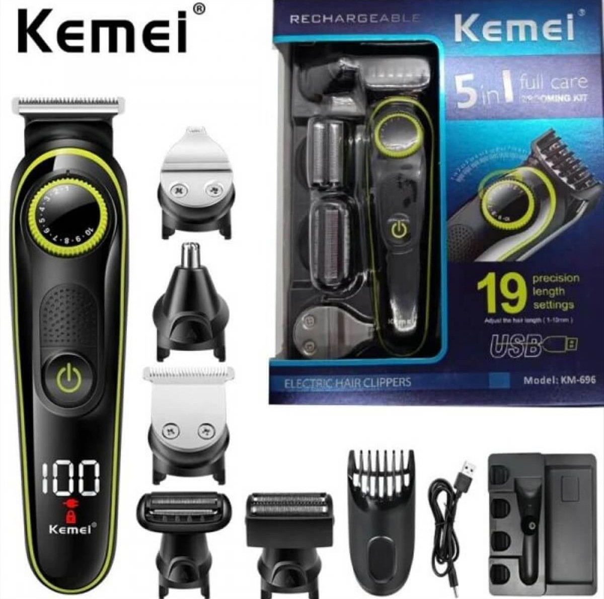 Grooming Kit 5 in 1 Kemei KM-696