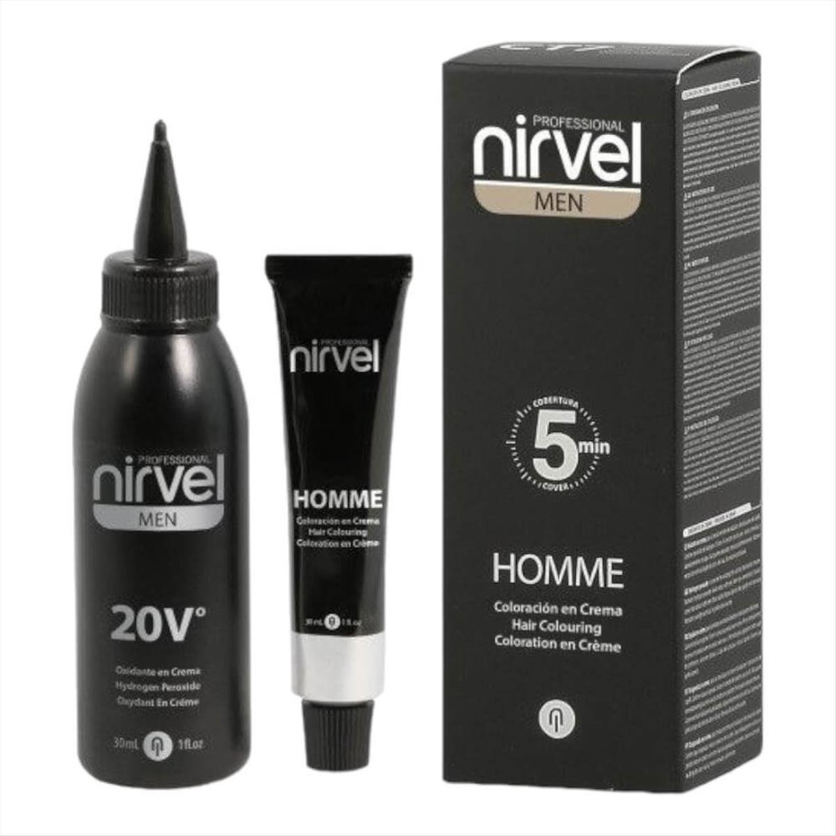 Βαφή μαλλιών ανδρική GT7 καστανό ανοιχτό Nirvel 30ml