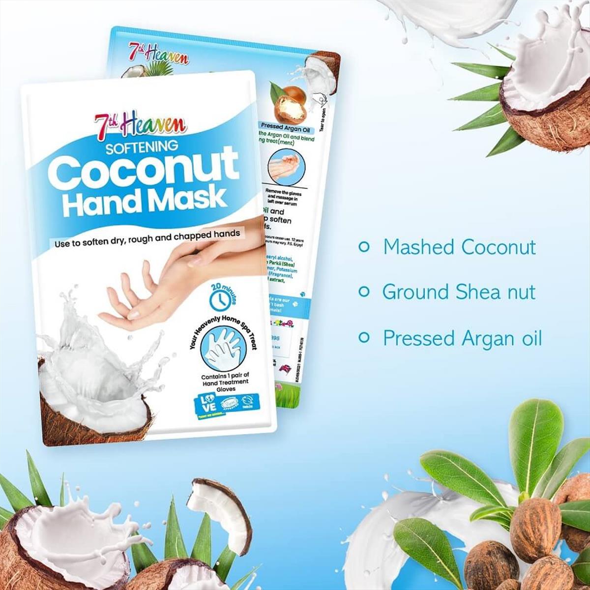 Hand Mask Coconut 7th Heaven 8ml