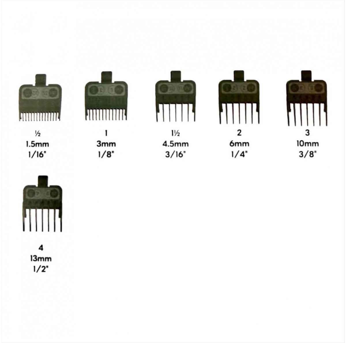 Hairdressing Combs JRL Guard 4 Small 6pcs