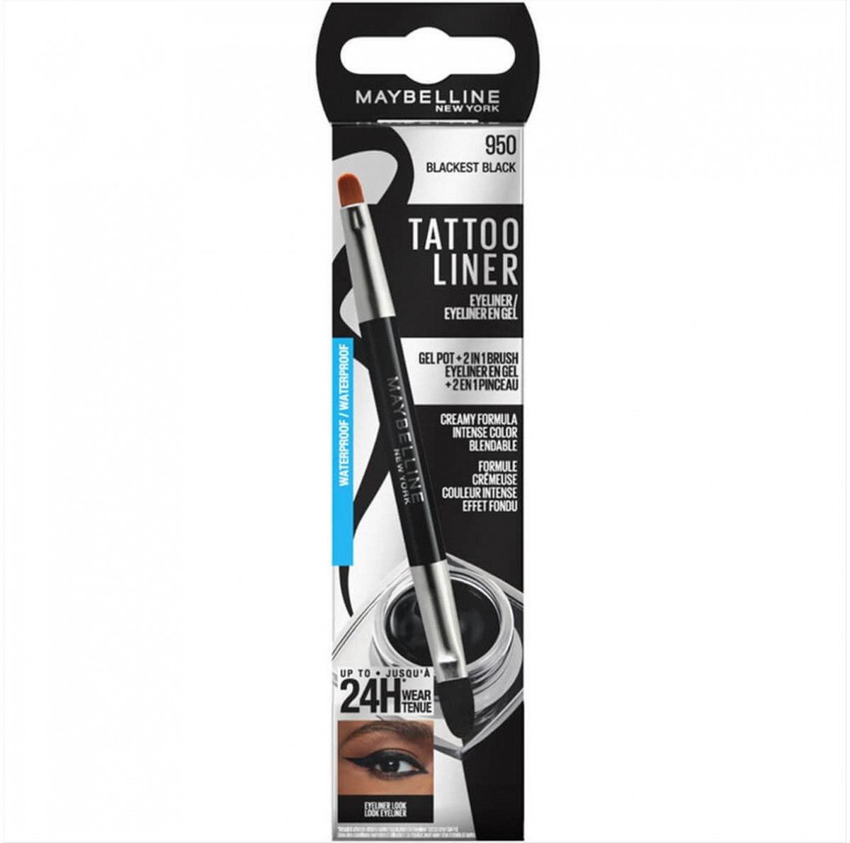 Maybelline Tattoo Liner Eyeliner Gel Pot - Black