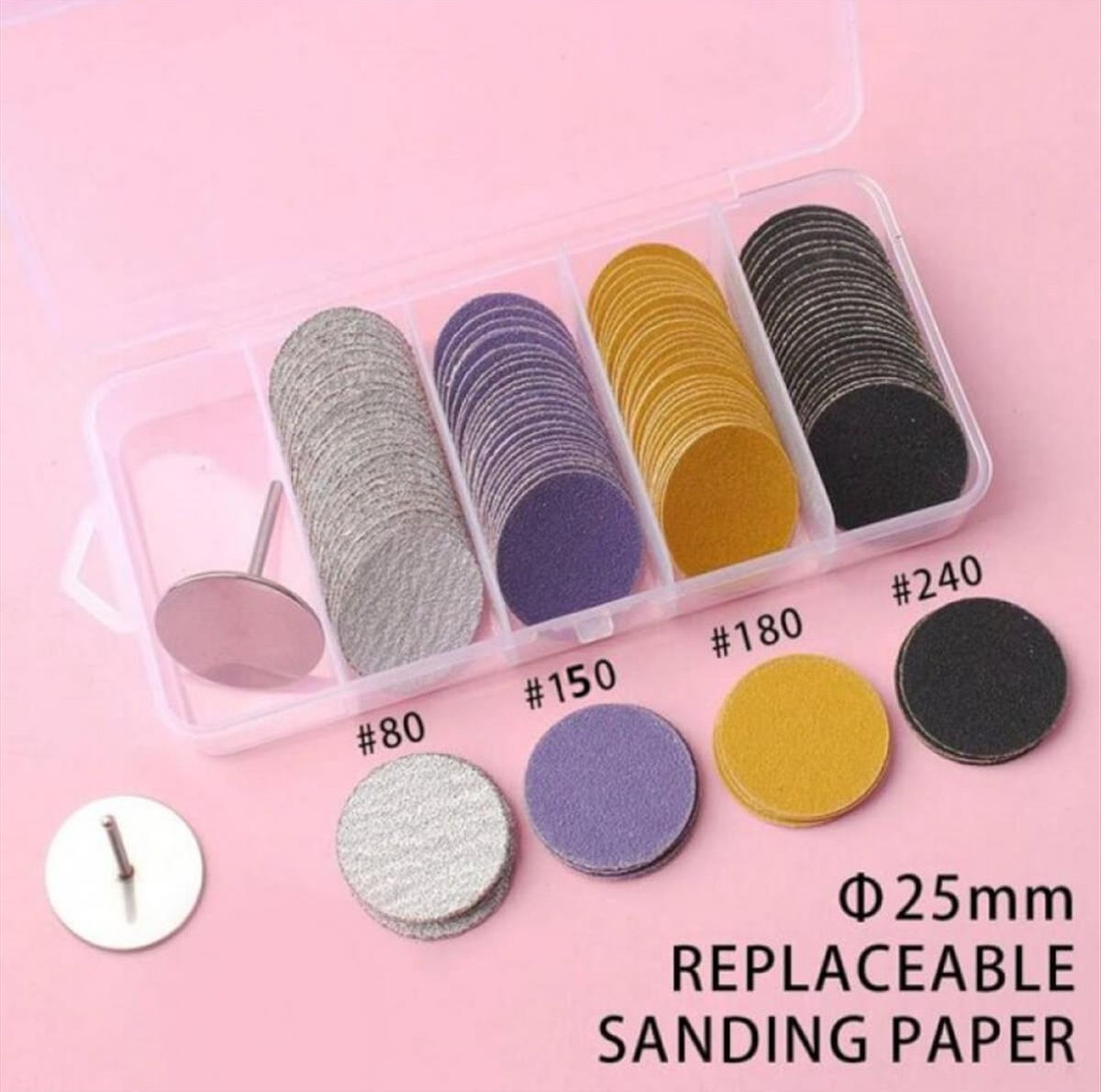 Nail sanding papers & drill pododisk