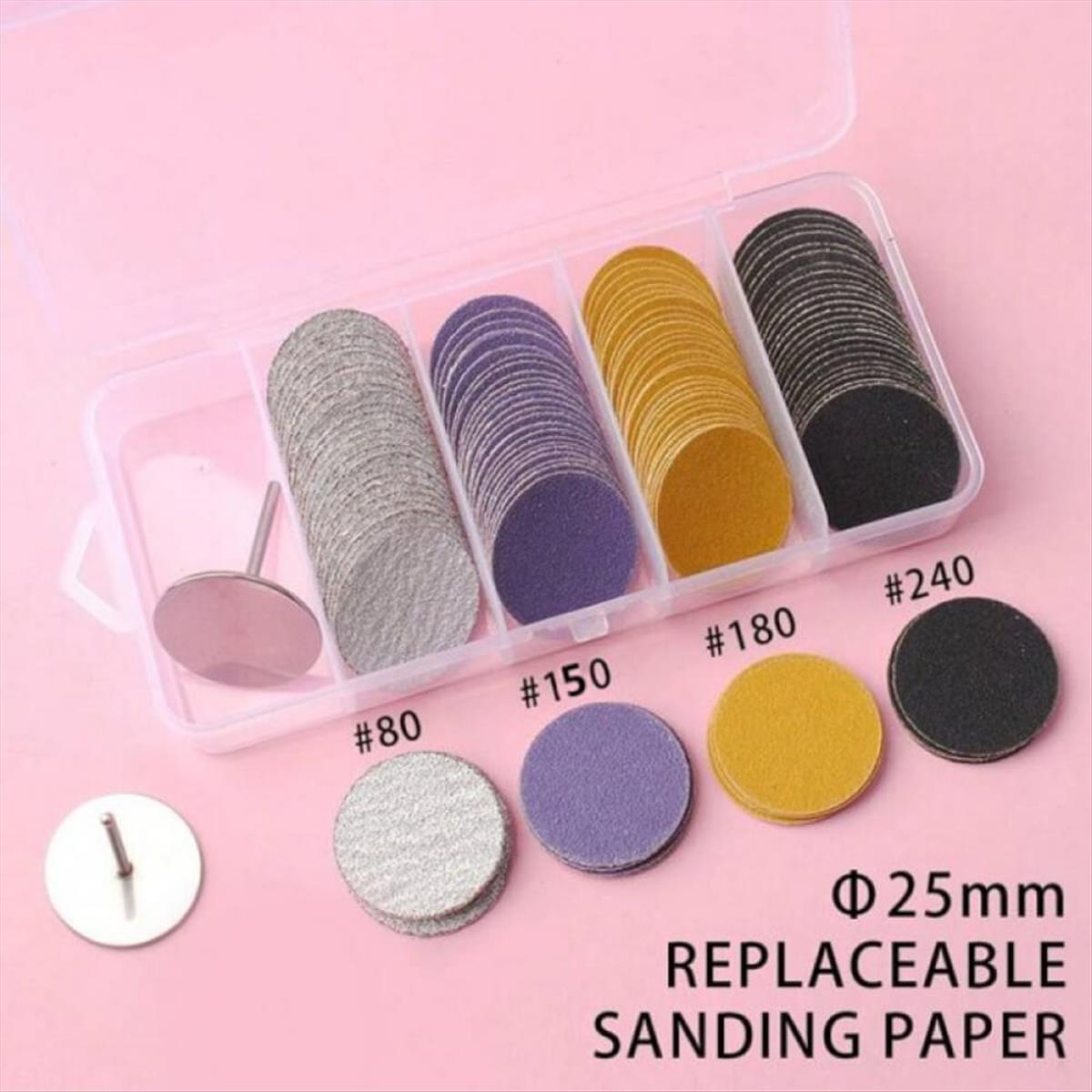 Nail sanding papers & drill pododisk