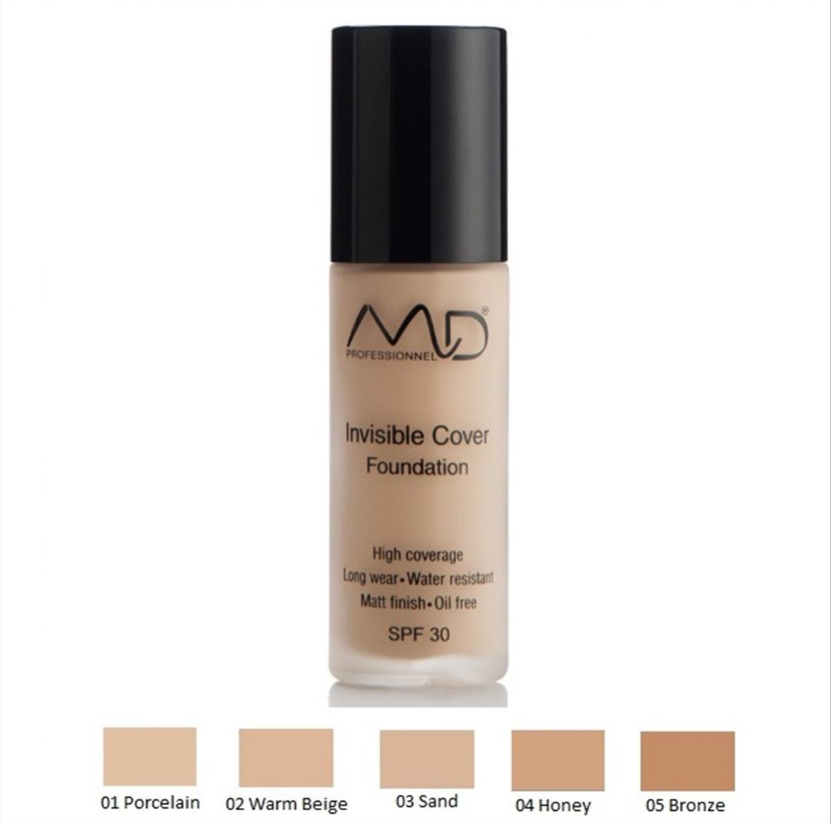 MD Professionnel Invisible Cover Foundation SPF30 30ml