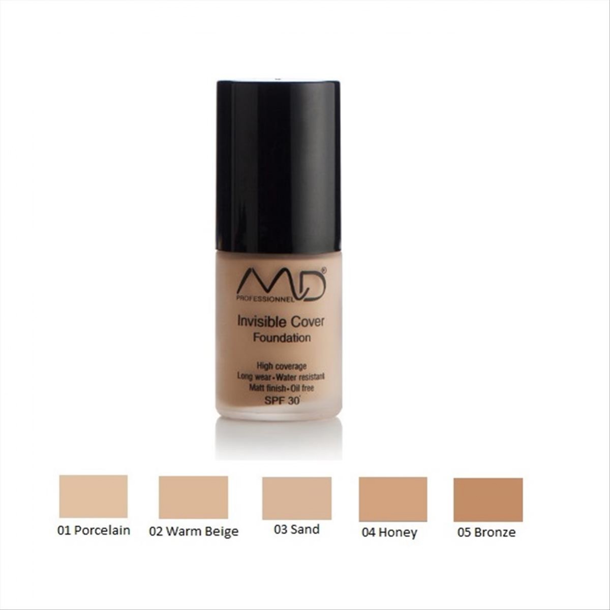 MD Professionnel Invisible Cover Foundation SPF30 15ml