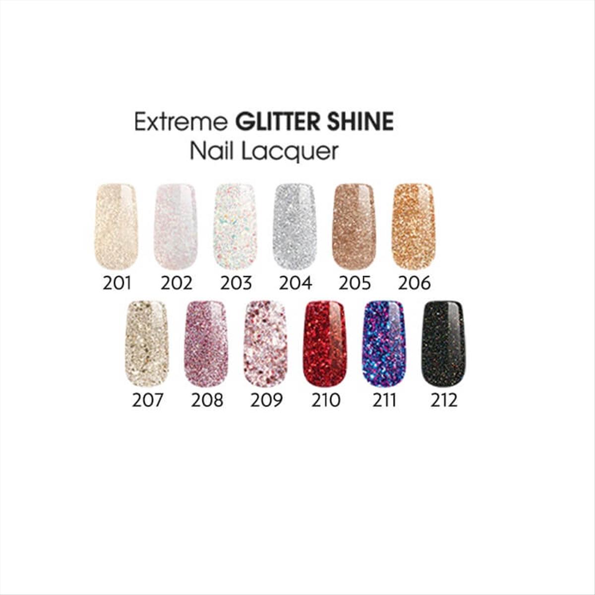 Golden Rose Extreme Glitter Shine Nail Polish 205 10.2ml